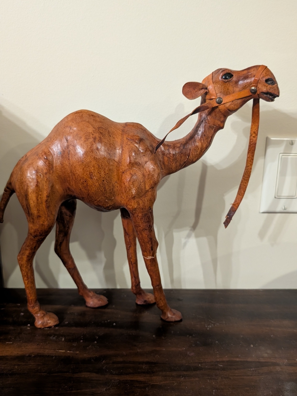 Vintage Handcrafted Brown Leather Camel